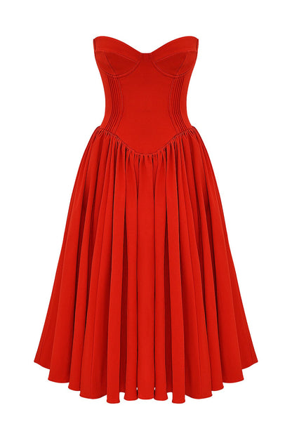 LAILA - RED SOLEIL BOUTIQUE DRESS