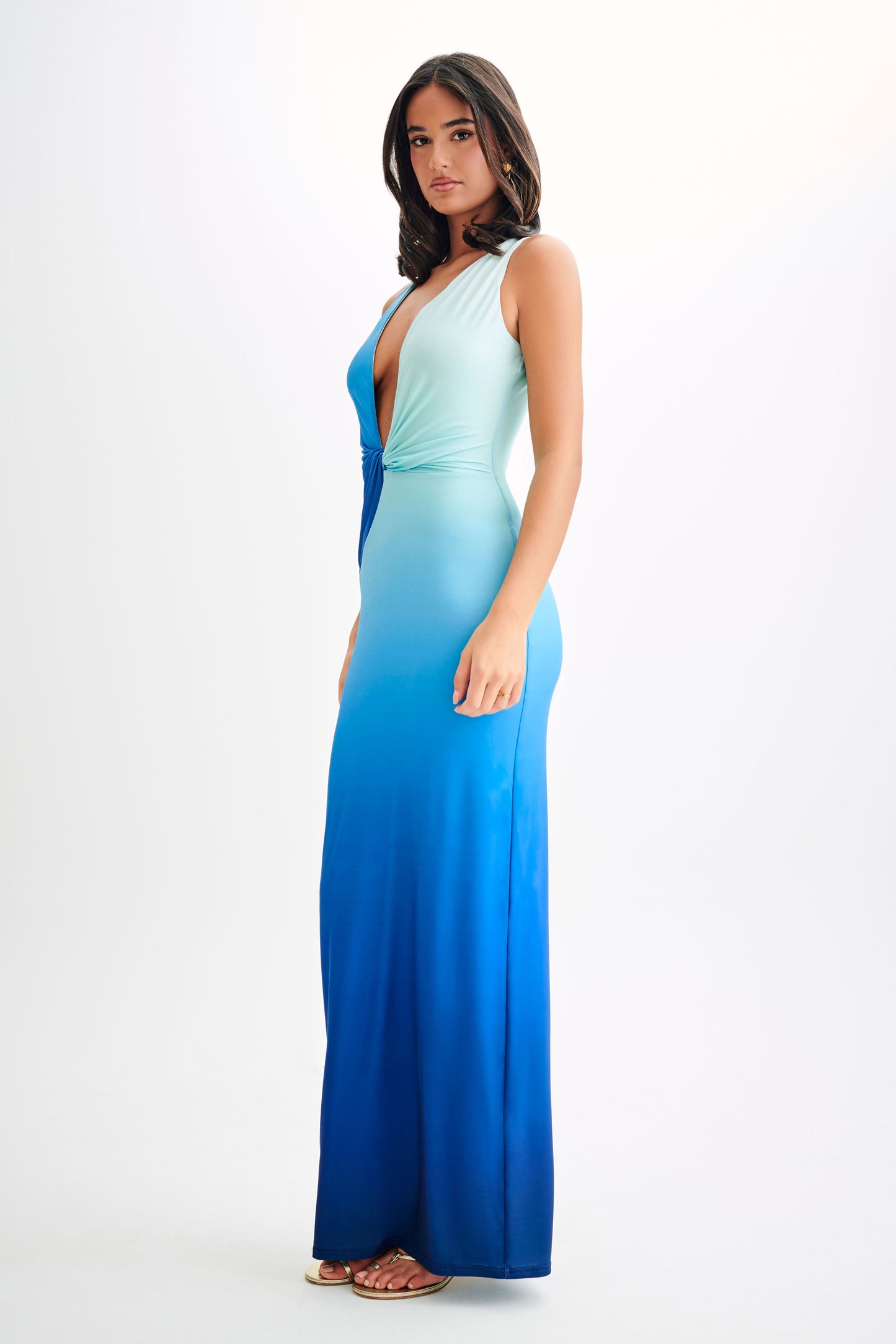 BELLA - OMBRE BLUE MAXI DRESS