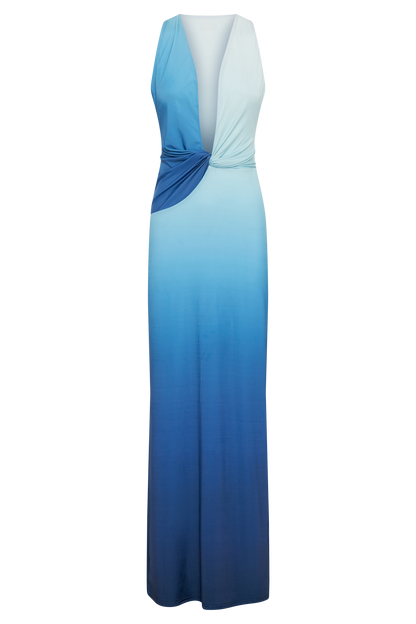 BELLA - OMBRE BLUE MAXI DRESS