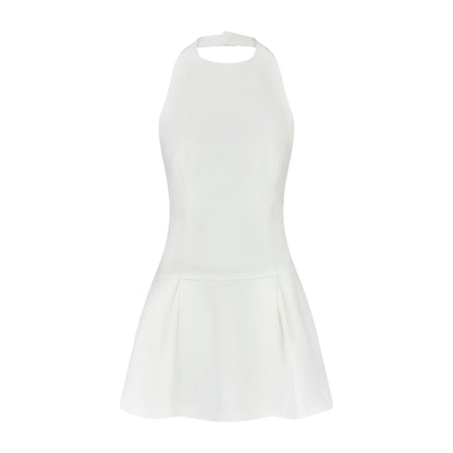 MONIKA - HIGH NECK HALTER MINI DRESS