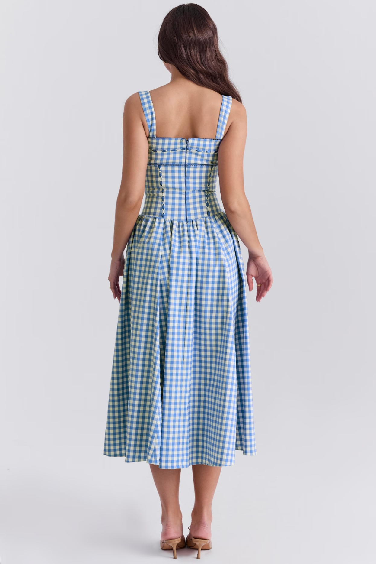 DAISY- BLUE CHECKED DRESS