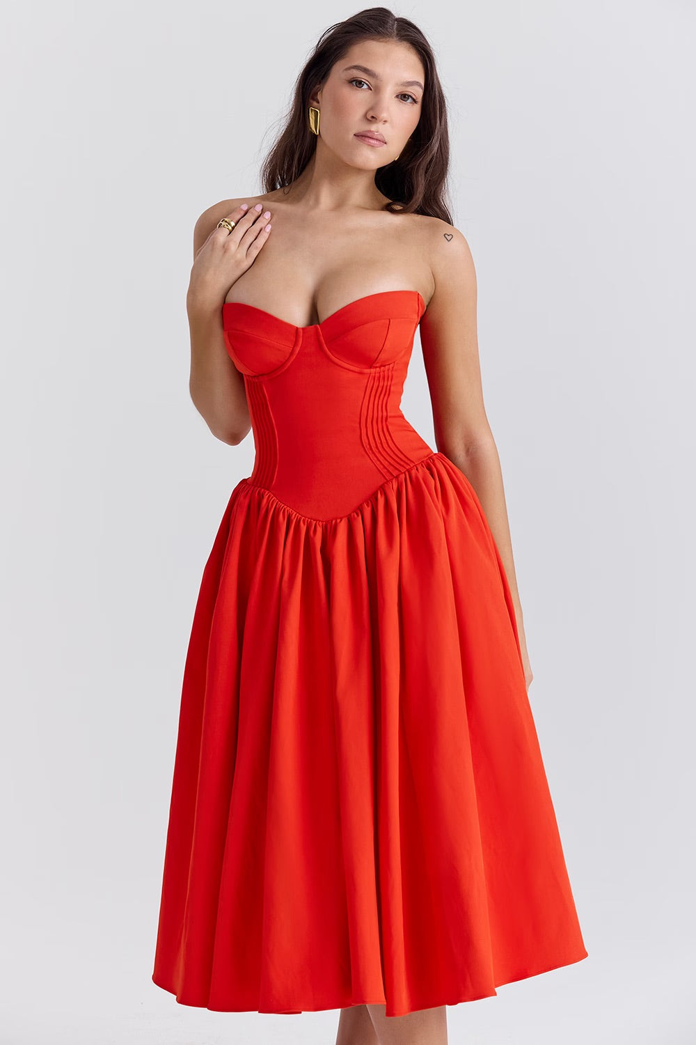 LAILA - RED SOLEIL BOUTIQUE DRESS