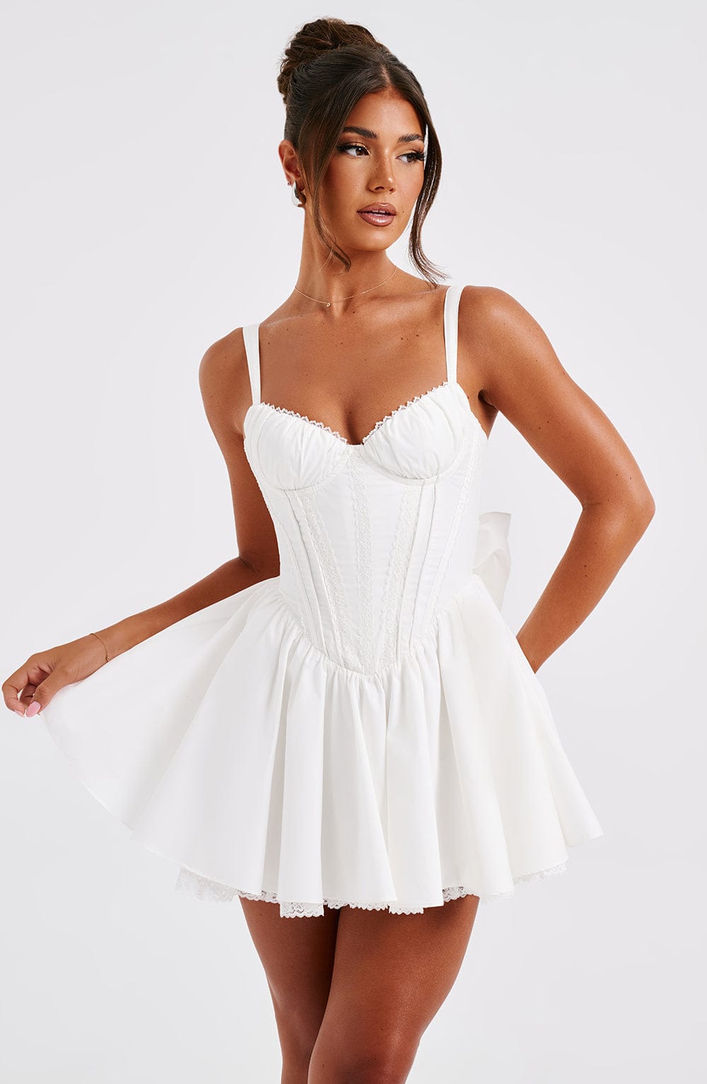 JOLINE - BACKBOW MINI DRESS