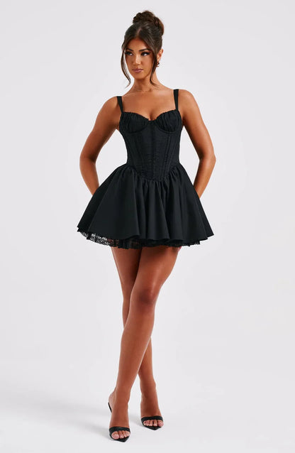 JOLINE - BACKBOW MINI DRESS