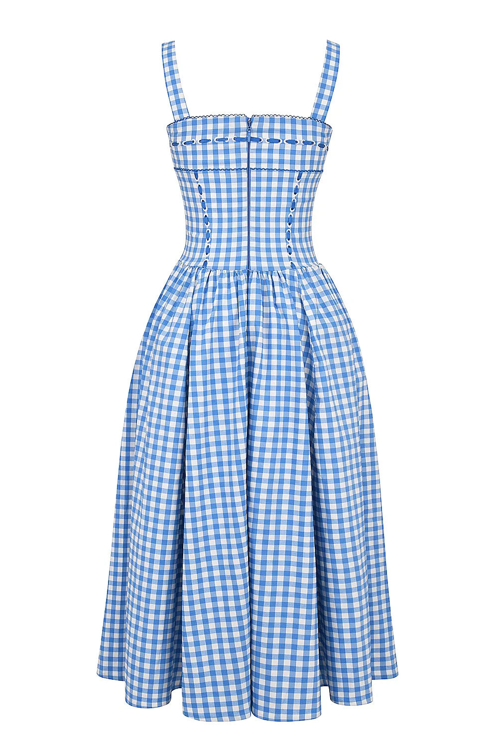 DAISY- BLUE CHECKED DRESS